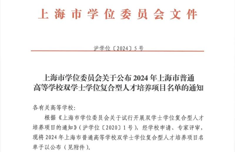 2024年正式启动招生！蜜桃视频
新增四个“外语类专业+计算机科学与技术”双学士学位项目！